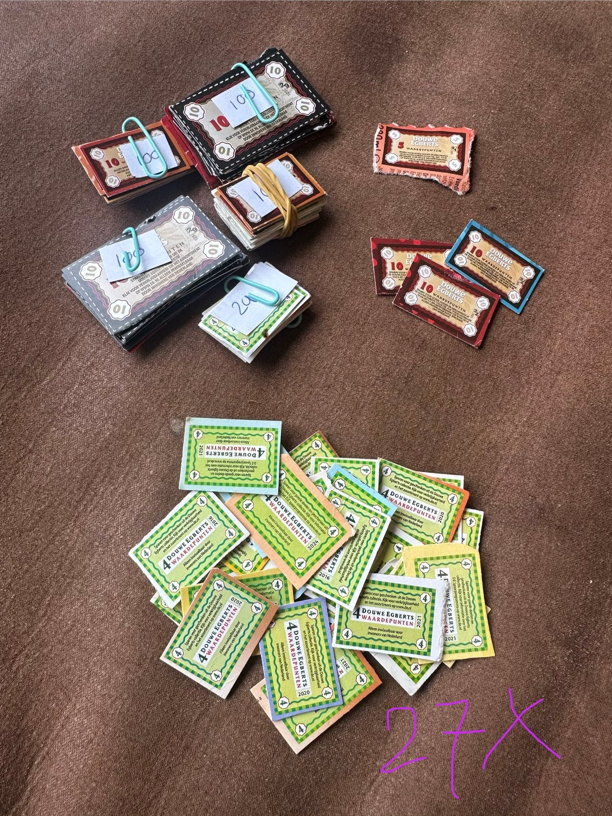 Douwe egberts punten (+-560), Ophalen, Koffie of Thee, Zegels, Bonnen of Punten