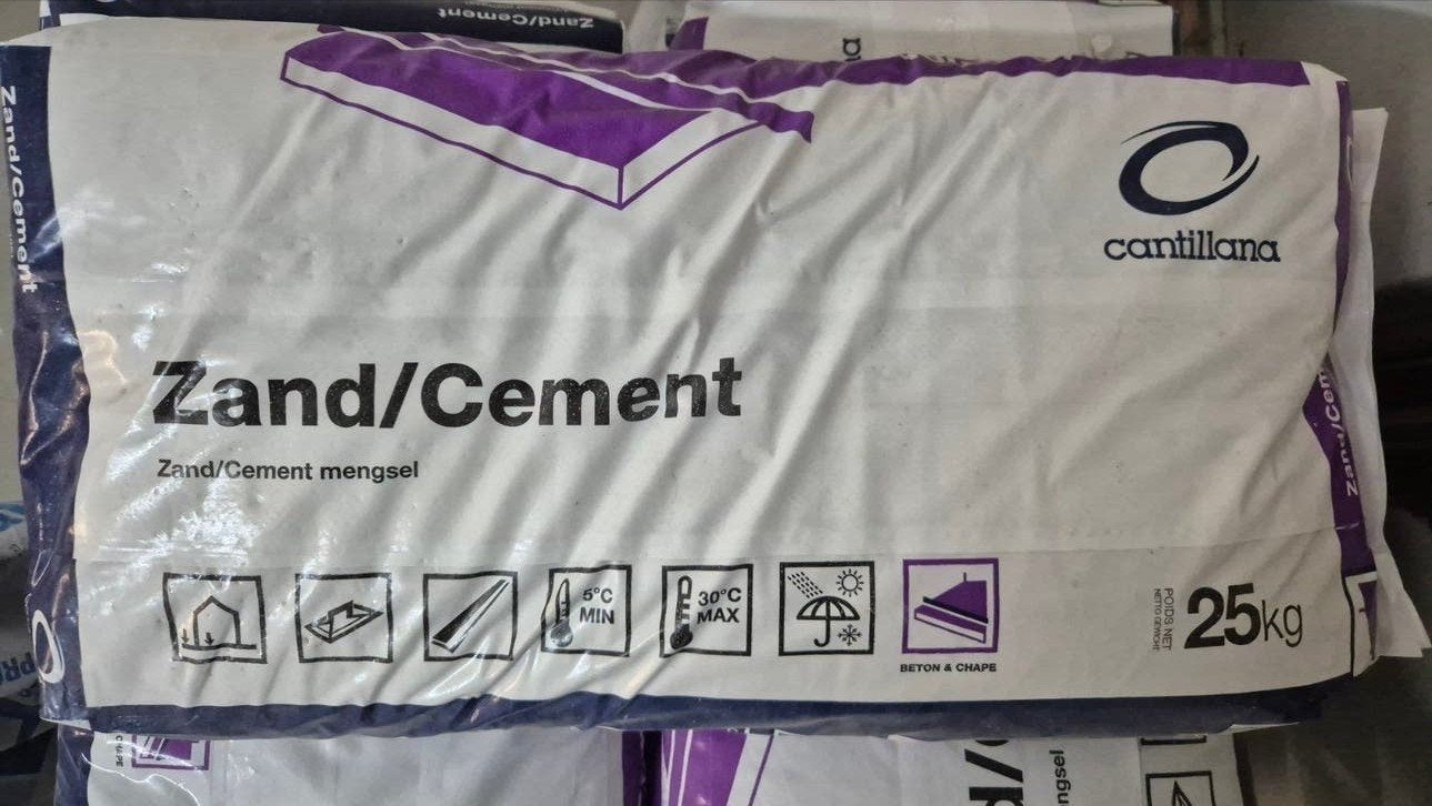 15x Cantillana Zand/Cement Mengsel 25kg - Nieuw, Doe-het-zelf en Verbouw, Overige Doe-het-zelf en Verbouw, Ophalen, Nieuw