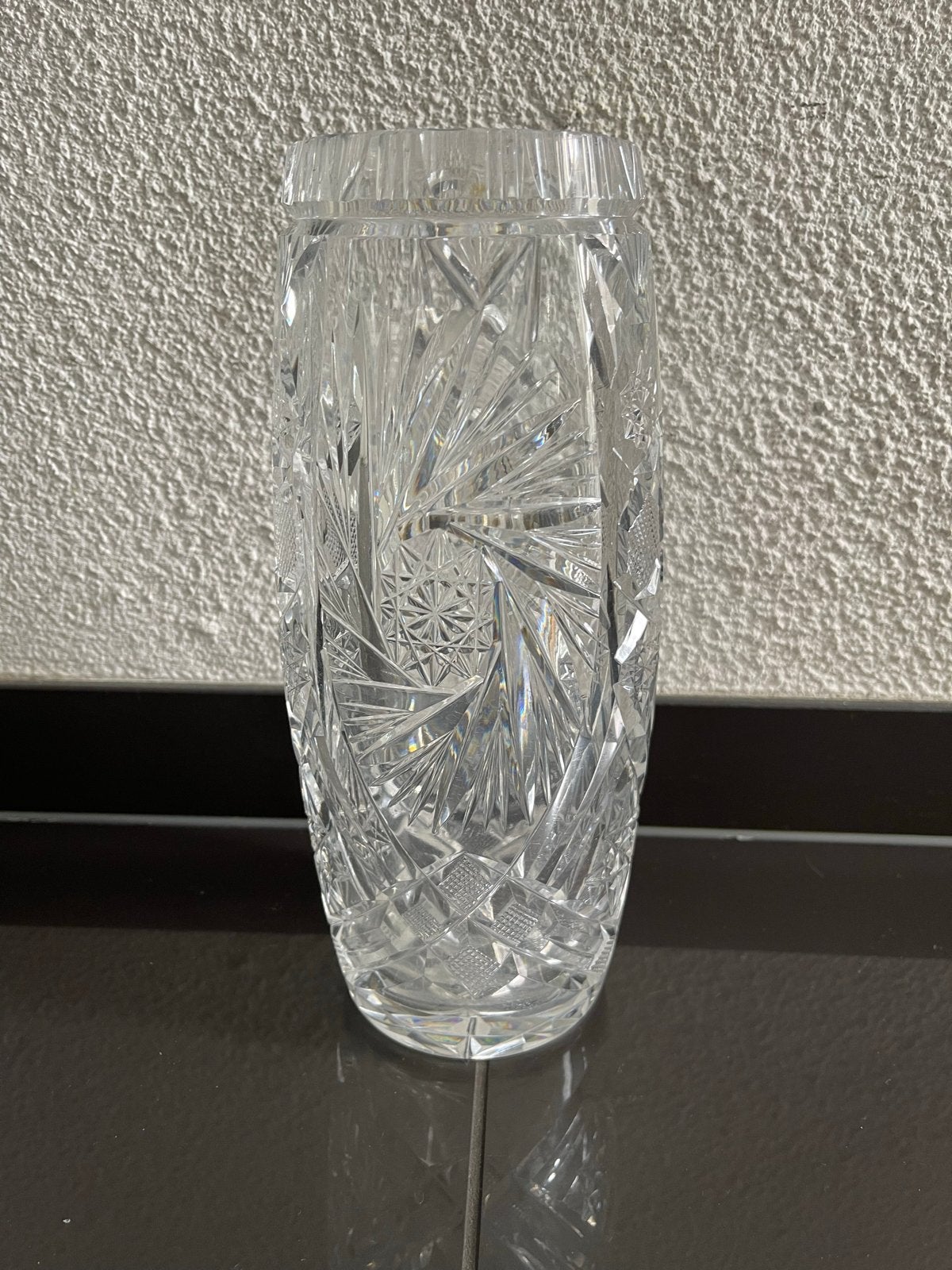 Prachtige kristallen vaas - Handgeslepen design, Ophalen