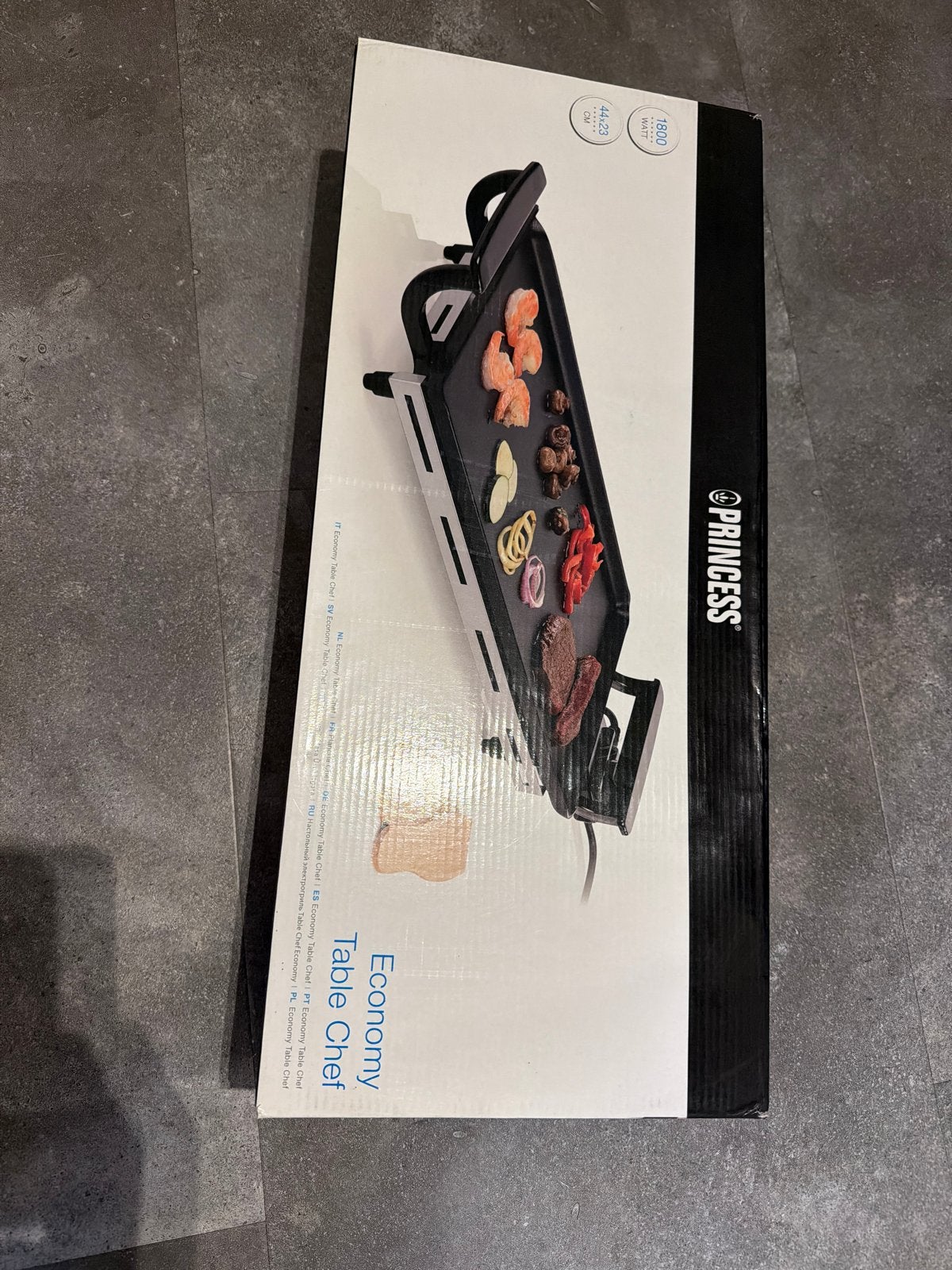 Princess Economy Table Chef Grillplaat 1800W, Ophalen, Nieuw, 4 t/m 7 personen