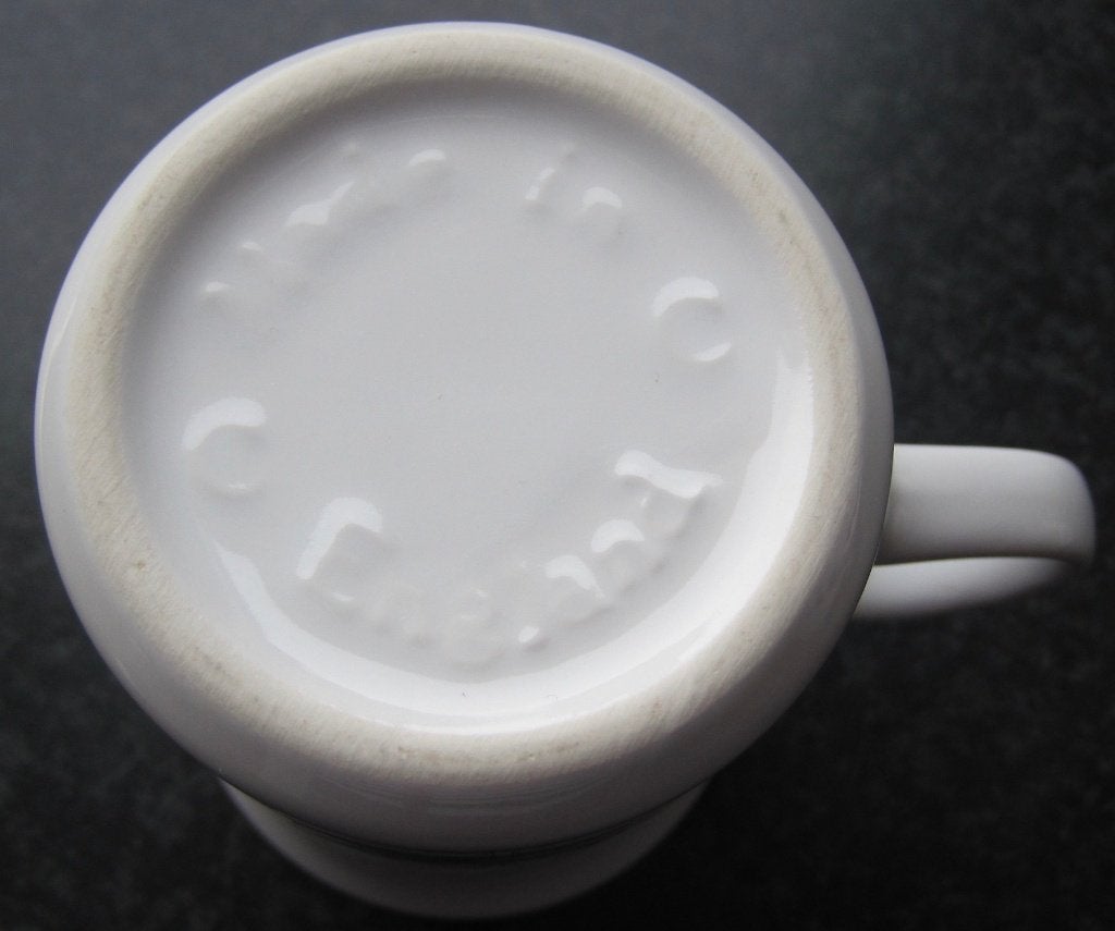 beker van Royal Burlington Staffordshire met een kerstman, Overige merken, Overige typen, Ophalen of Verzenden, Zo goed als nieuw