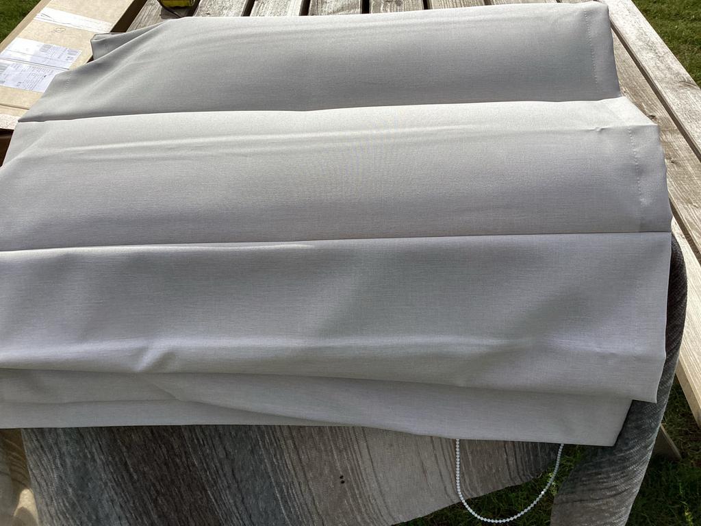 Beige vouwgordijnen, Ophalen, Gebruikt, Beige, 50 tot 100 cm