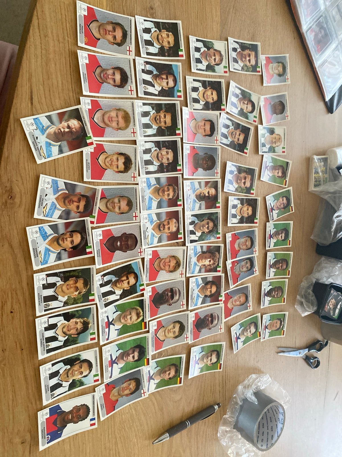 Grote collectie voetbalplaatjes - Vintage- panini 2001, Verzamelen, Ophalen of Verzenden, Gebruikt, Buitenlandse clubs, Poster, Plaatje of Sticker