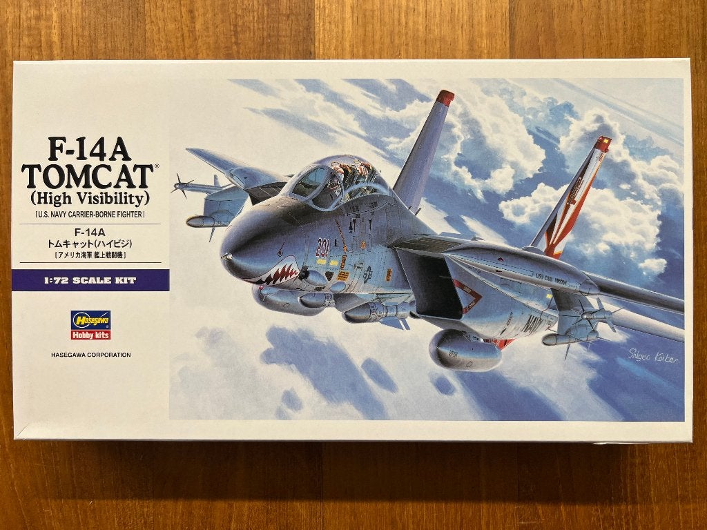 Hasegawa F-14A Tomcat High Visibility 1:72 - 00533, Hobby en Vrije tijd, Modelbouw | Vliegtuigen en Helikopters, Nieuw, Ophalen of Verzenden