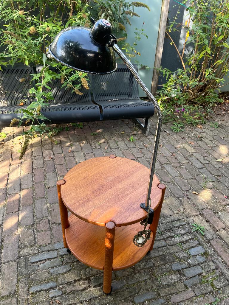 Helo Christian Dell werkplaatslamp Vintage Bauhaus Design, Ophalen, Gebruikt, Industrieel Bauhaus Vintage, Metaal