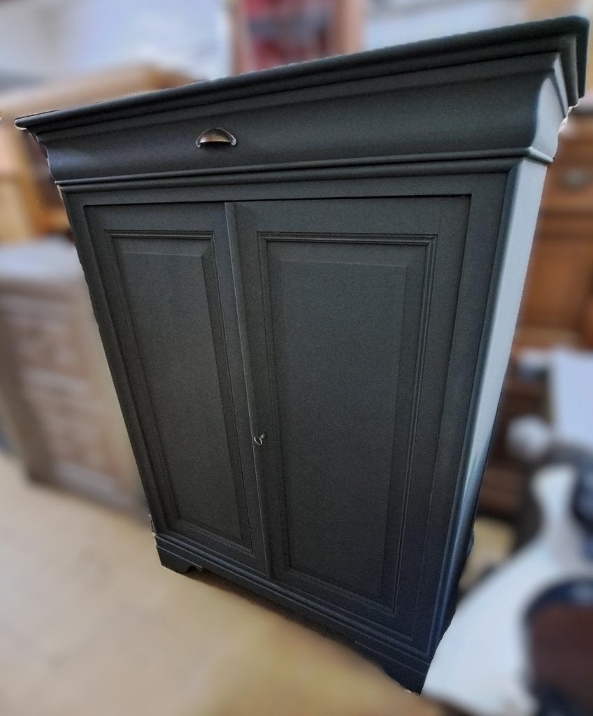 Prachtige sfeervolle eiken meidenkast Industrial Green, Ophalen, Kast, 50 tot 70 cm, 105 cm of meer