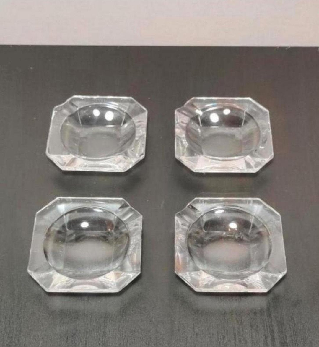 Kristallen asbakjes Val Saint Lambert, Antiek en Kunst, Antiek | Glas en Kristal, Ophalen of Verzenden