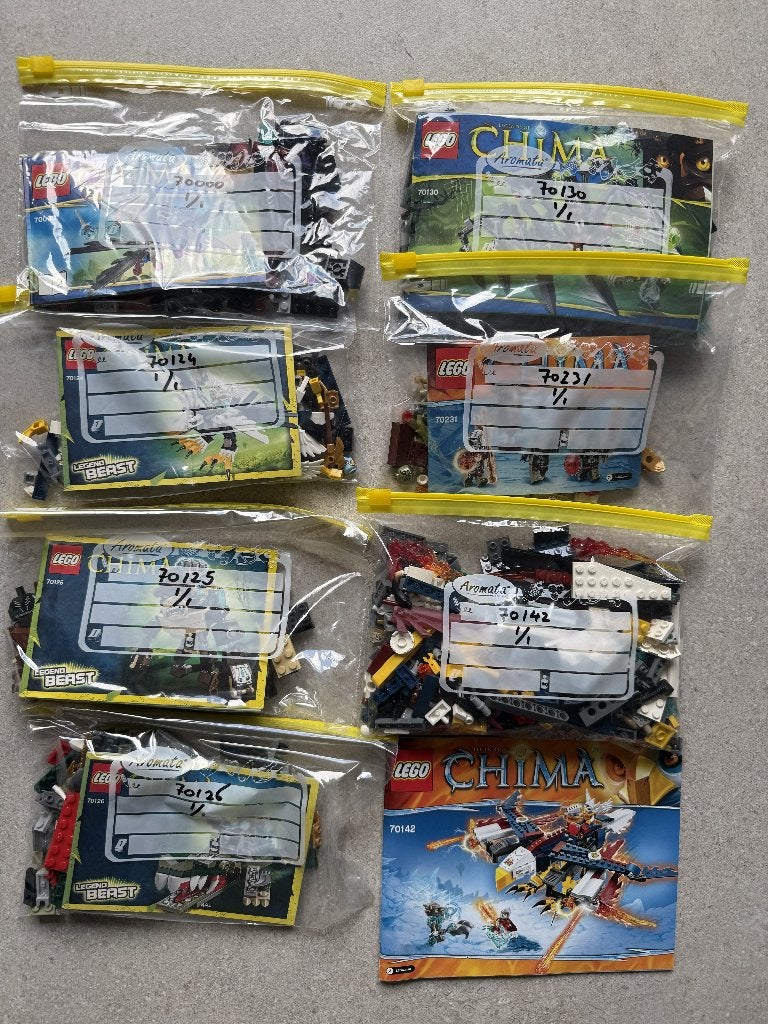 Lego Chima verzameling 6 bouwsets, Inclusief accessoires, Overige thema's, Lego, Ophalen of Verzenden