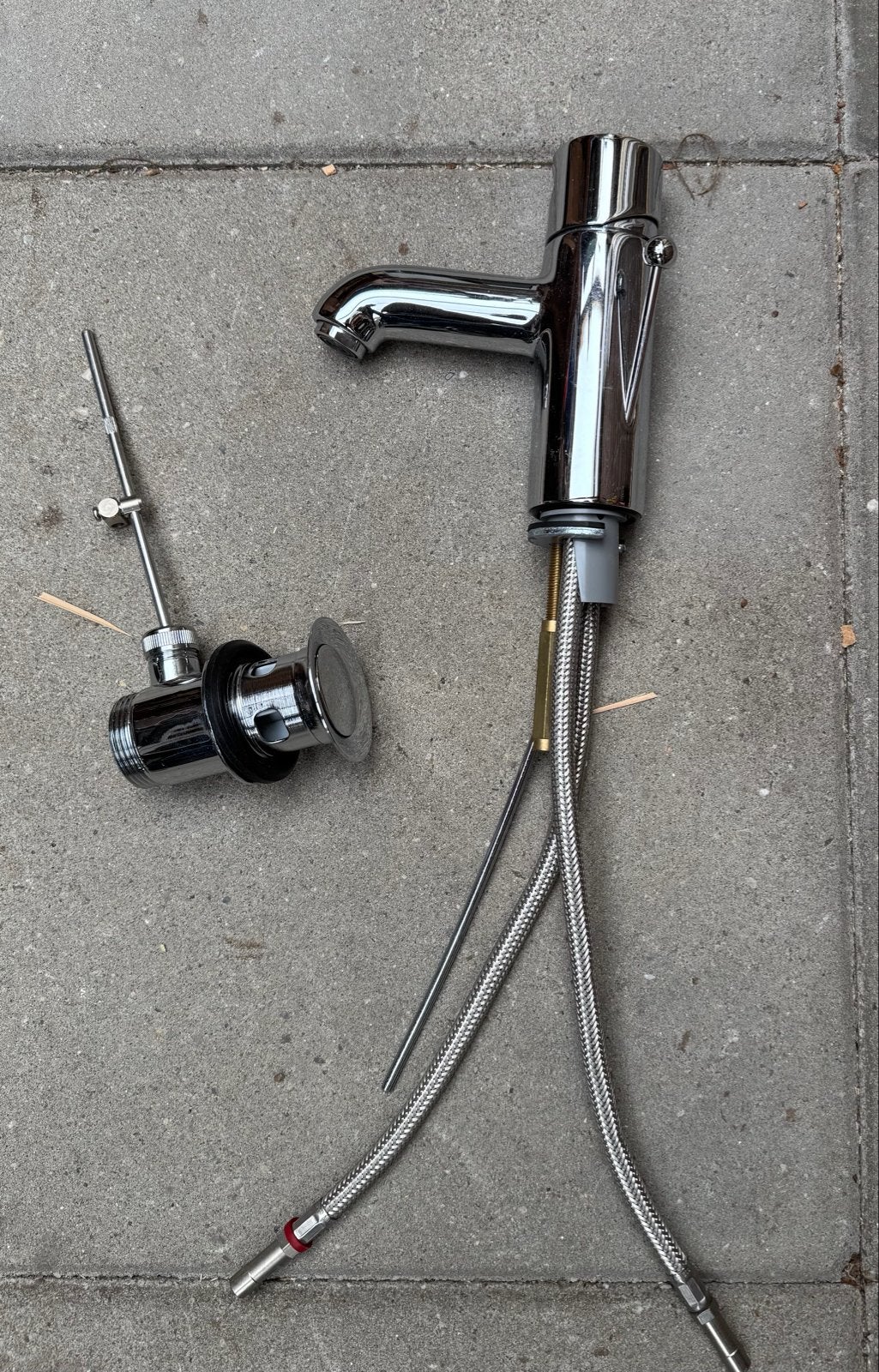 Axor Hansgrohe Uno wastafelkraan met afvoerplug, Ophalen, Zo goed als nieuw, Chroom, Kraan