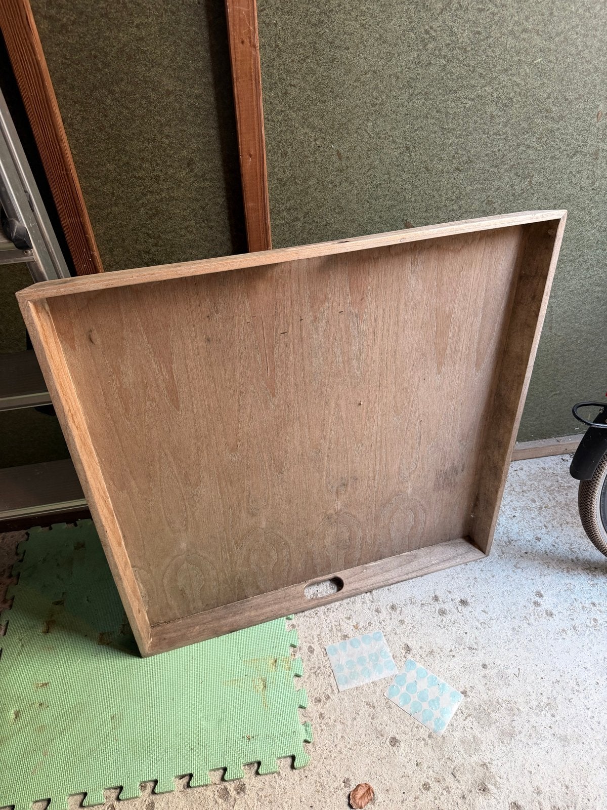 Houten dienblad 80x80, Ophalen, Gebruikt, Dienblad, Met handvatten
