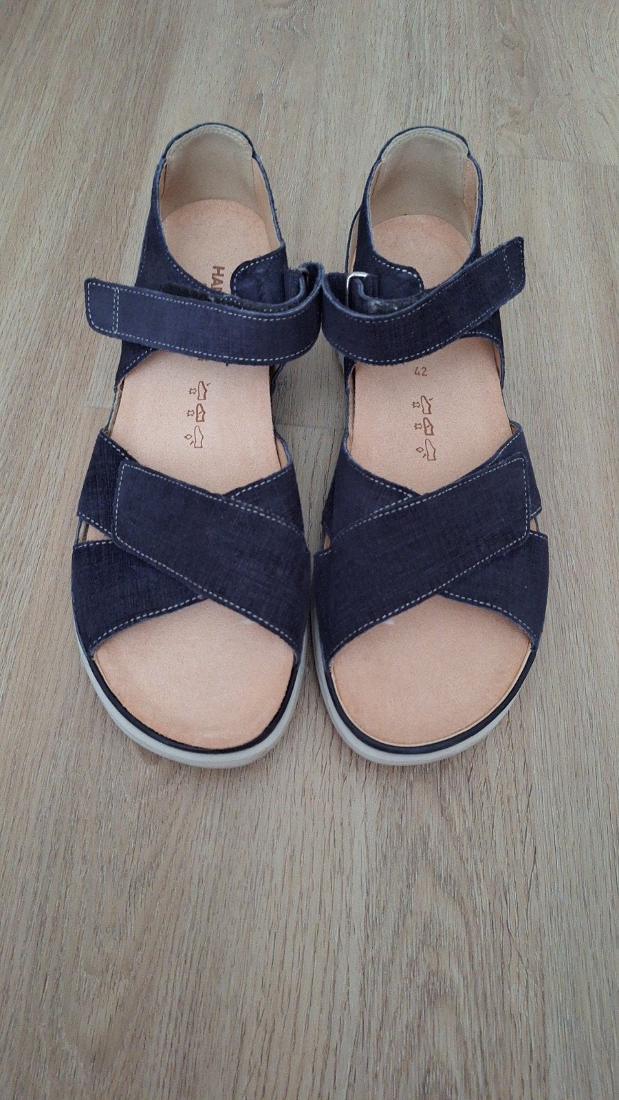 sandalen merk hartjes 42, Ophalen of Verzenden, Zo goed als nieuw, Zwart, Sandalen of Muiltjes