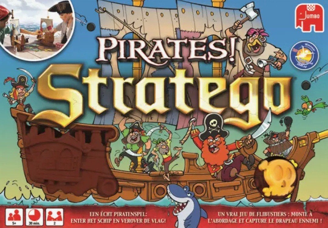 Stratego Pirates, compleet en netjes, Een of twee spelers, Ophalen of Verzenden, Zo goed als nieuw, Jumbo