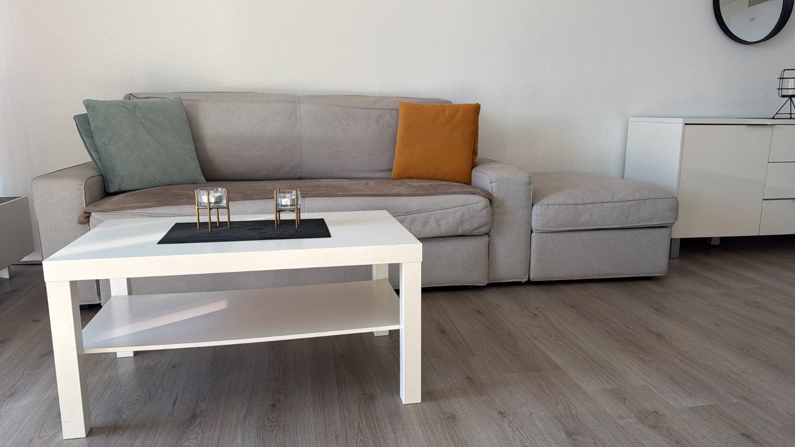 IKEA LACK salontafel wit 90x55 cm, Ophalen, Kunststof, Gebruikt, 50 tot 100 cm
