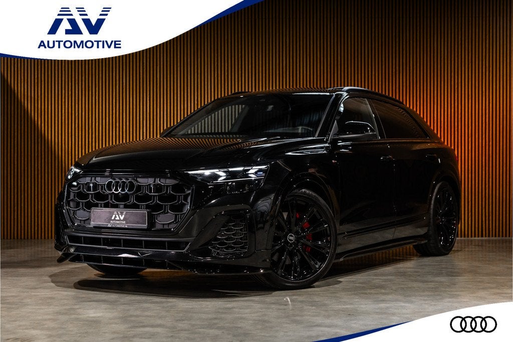 Audi Q8 60 TFSI e S-Line Competition | Panorama | B&O | Matr, Auto's, Audi, Bedrijf, Te koop, Q8, 360° camera, 4x4, ABS, Achteruitrijcamera