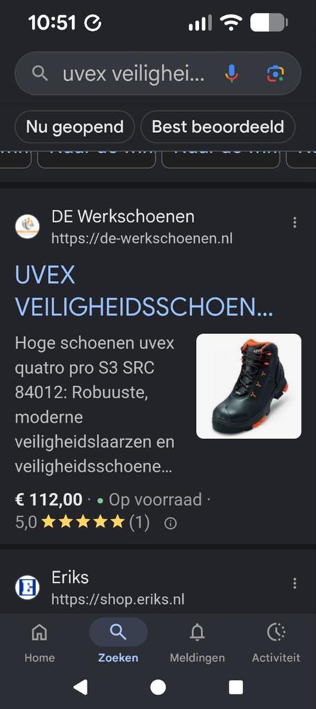 Uvex veiligheidsschoenen, Eén persoon, Overige soorten