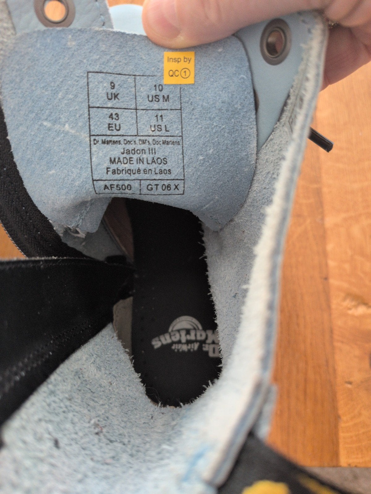 Dr. Martens Jadon III Soft Leather Platform Boots, Blauw, Lage of Enkellaarzen, Ophalen of Verzenden, Dr. Martens