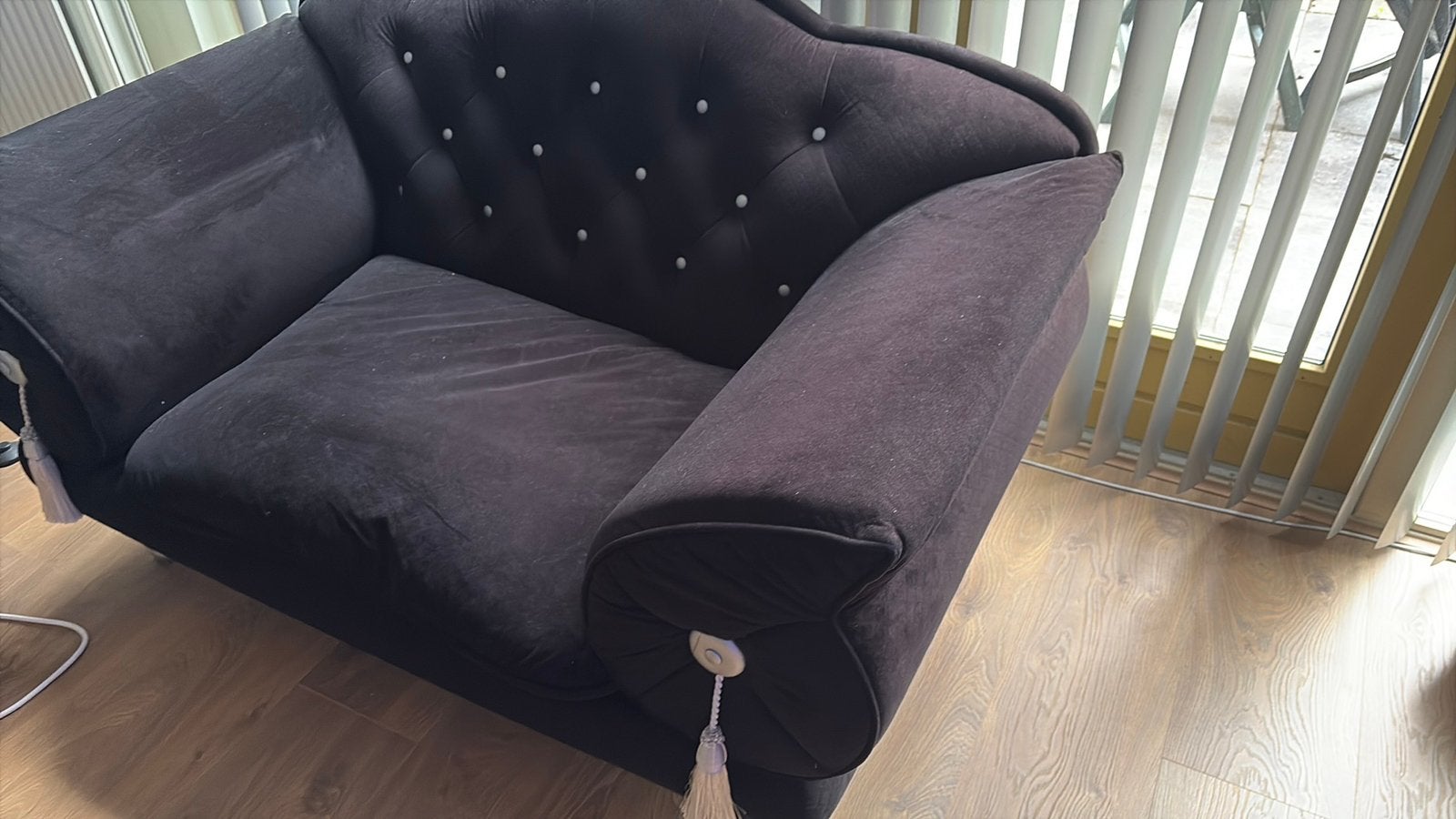 Bank / loveseat, Ophalen, Zo goed als nieuw, 75 tot 100 cm, Tweepersoons