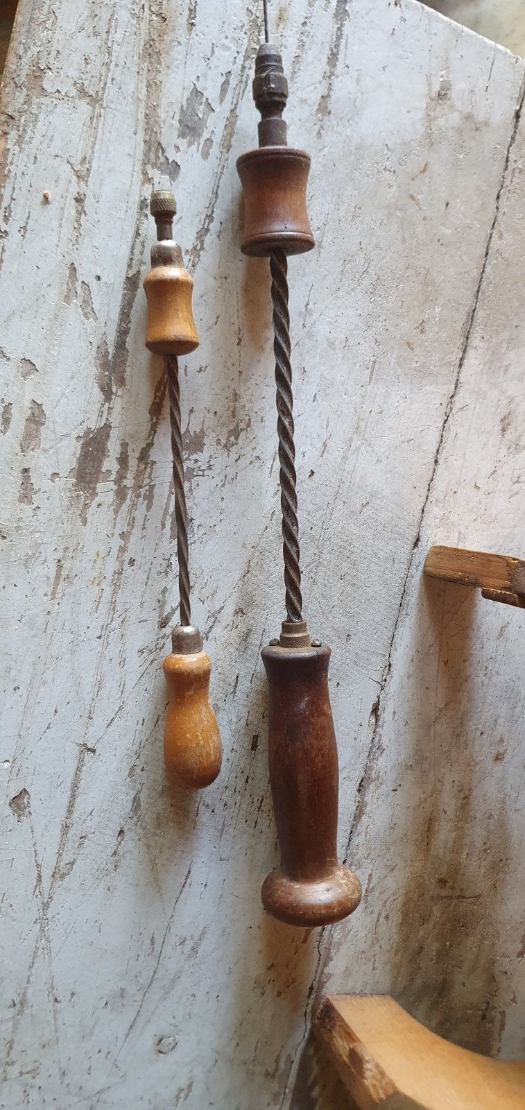 set(2) oude franse  handboren, Ophalen of Verzenden
