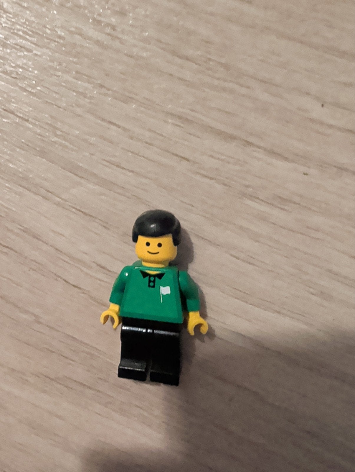 Lego Minifiguur Groen Shirt Zwart Haar, Ophalen, Gebruikt, Overige merken