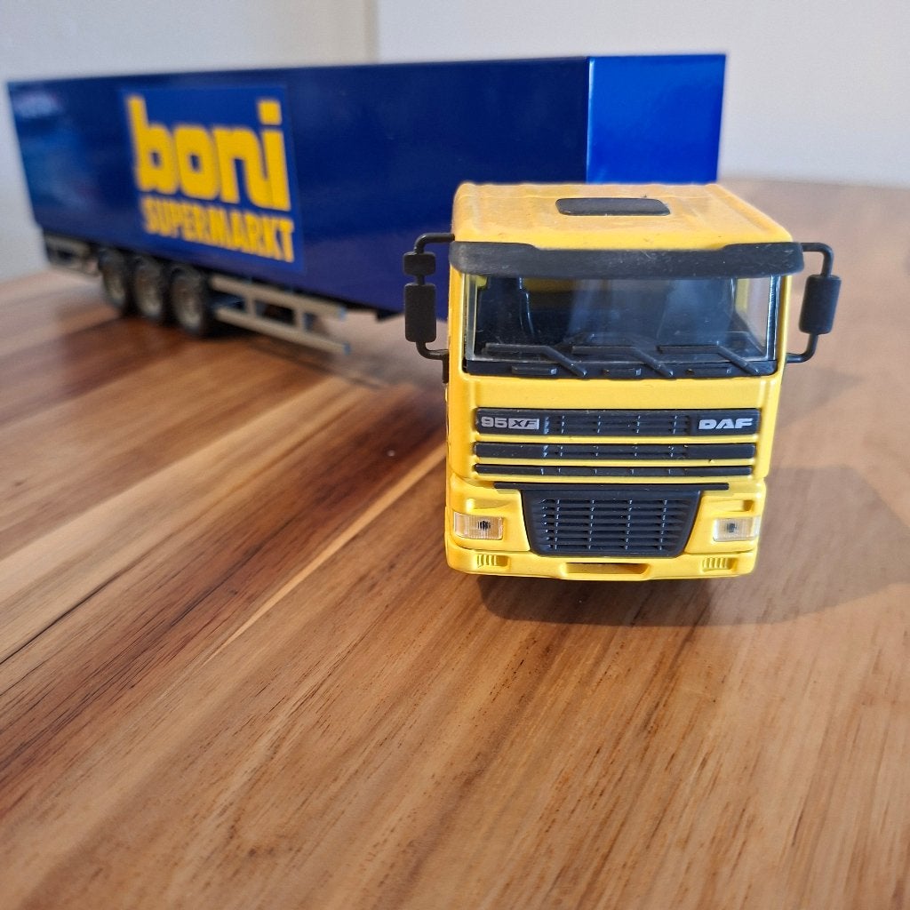DAF 95 XF TRUCK + SPIEGELS &  TRAILER Boni Supermarkt ., Ophalen of Verzenden, Zo goed als nieuw, Bus of Vrachtwagen, Overige merken