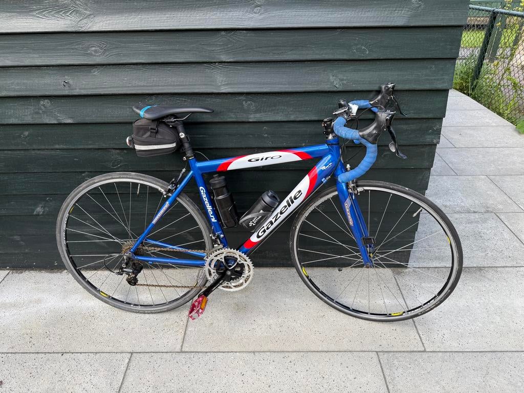 Gazelle Dames racefiets met Shimano 105 onderdelen maat 52, Fietsen en Brommers, Fietsen | Racefietsen, Ophalen, Gebruikt, Velgrem