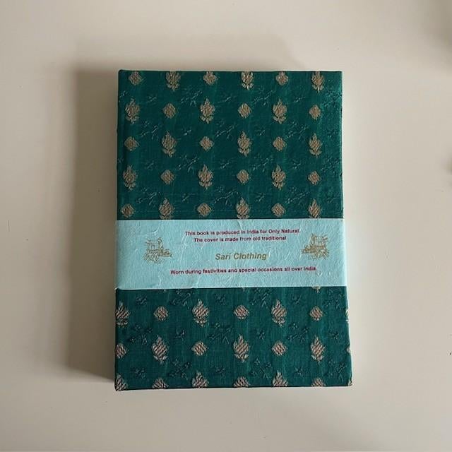 turquoise groen notitieboek Sari Bahiboek van Only Natural, -, -, A5, Nieuw