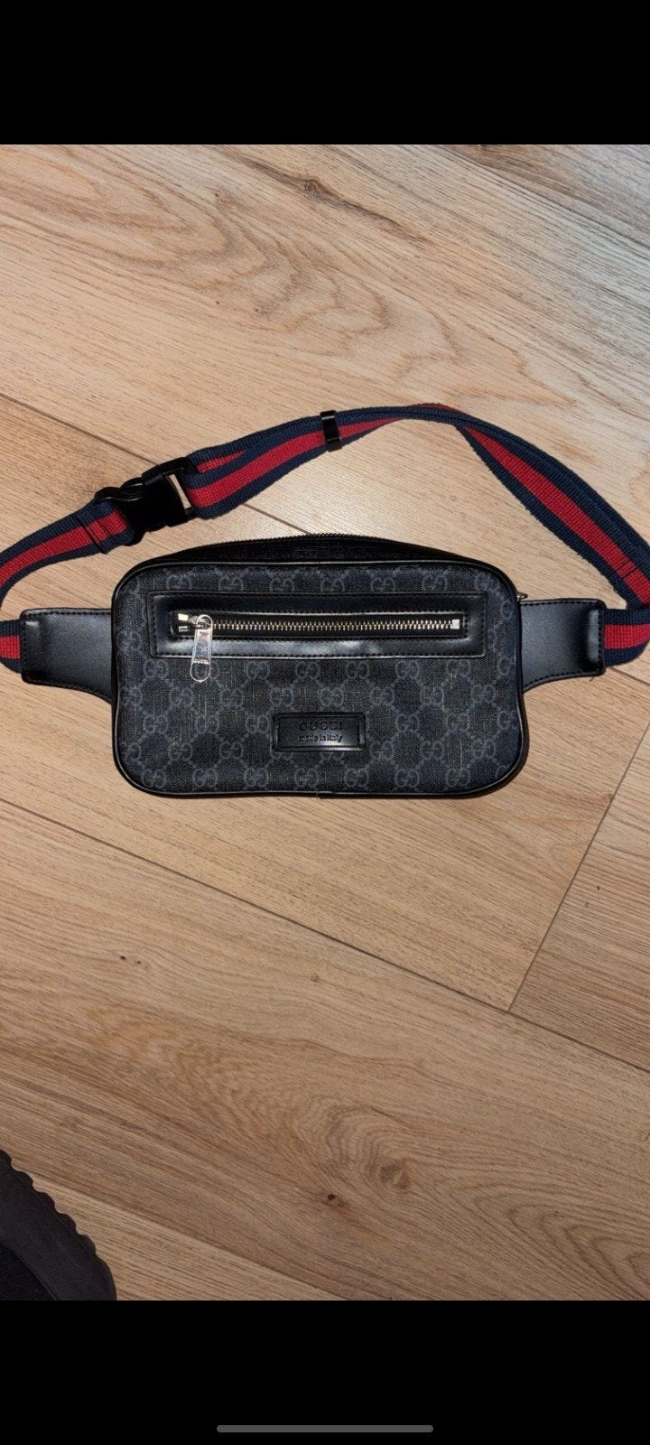 Gucci GG heuptas, Ophalen of Verzenden, Gebruikt, Zwart