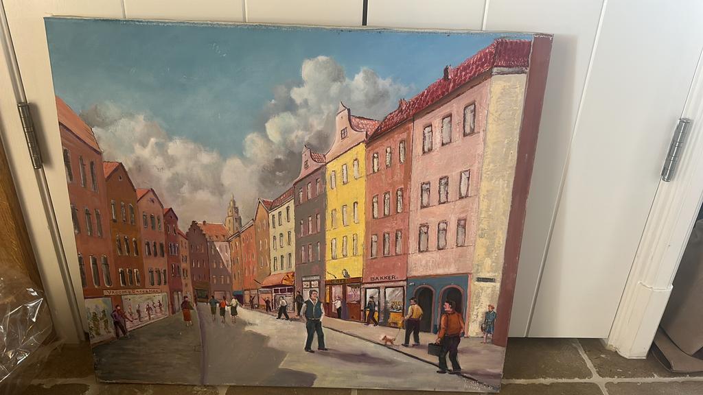 Schilderij Jacobus (Koos) Baas, Antiek en Kunst, Kunst | Schilderijen | Klassiek, Ophalen