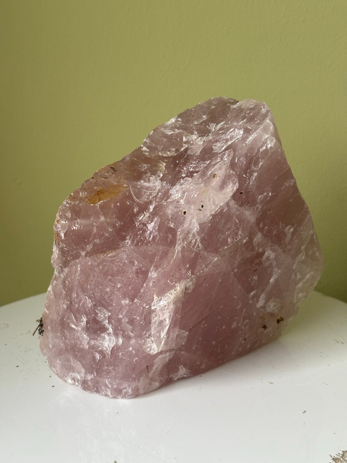 Grote ruwe Rozenkwarts Mineraal Edelsteen - 1.374 kg, Vanbeeksaar4@gmail.com, Nieuw, Ophalen of Verzenden, Schimmelstraat
