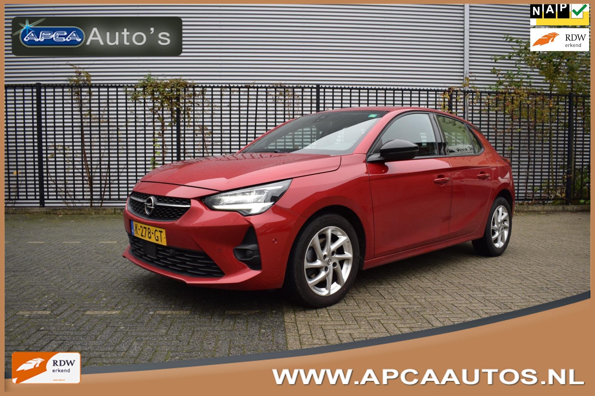 Opel Corsa 1.2 GS Line Aut 12 mnd GARANTIE DealerOH Camera C, 101 pk, Gebruikt, Euro 6, Origineel Nederlands