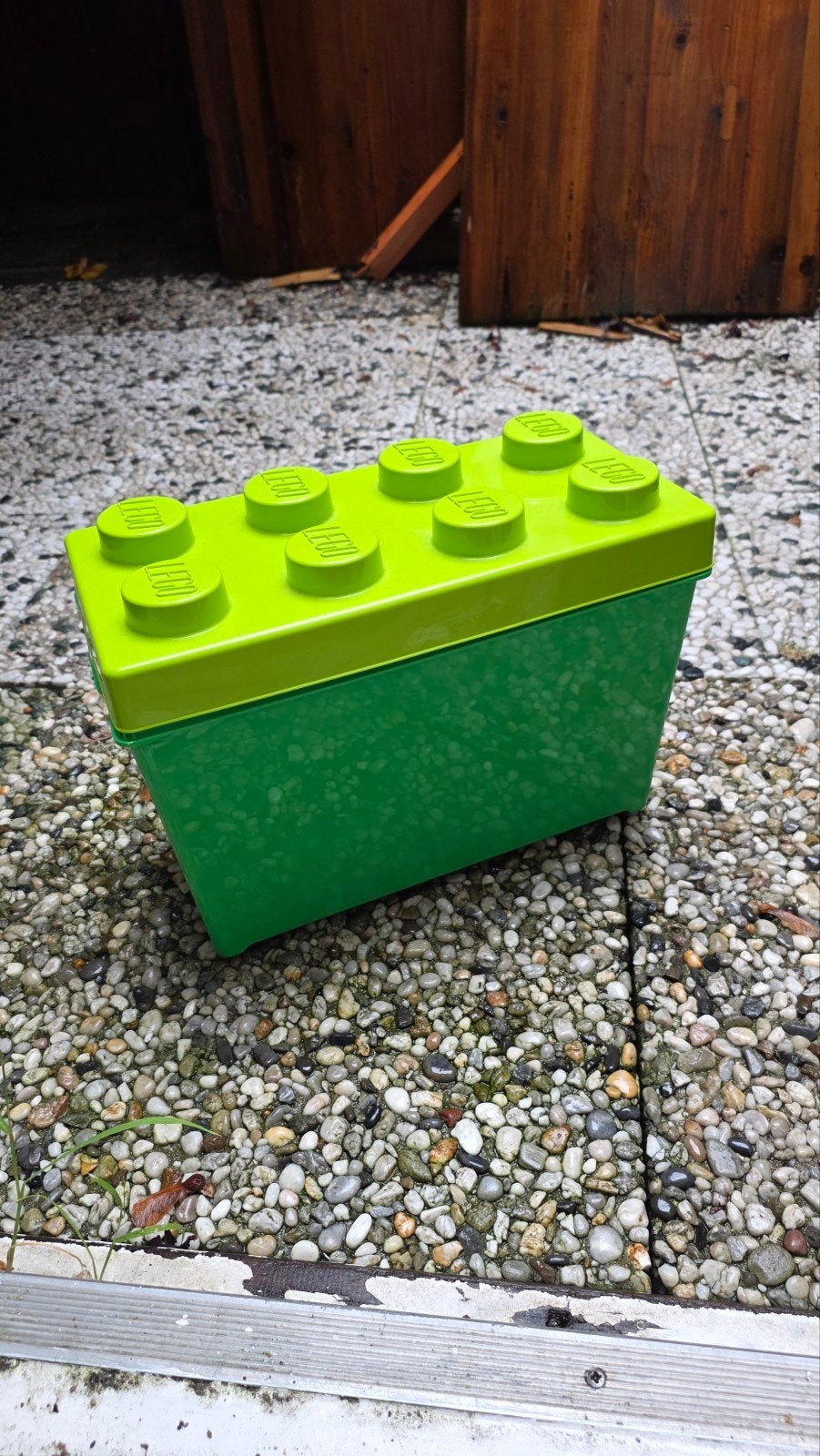 Grote groene LEGO opbergdoos - Ideaal voor speelgoed, Ophalen, Gebruikt, Overige typen, Lego