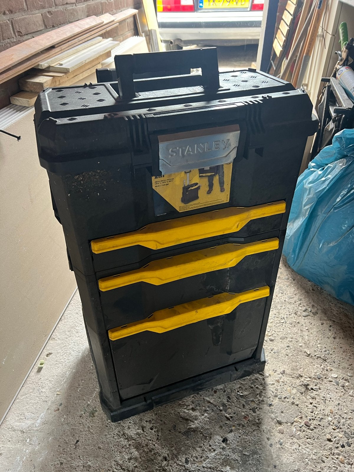 Stanley Gereedschap Koffer Trolley - Mobiele Werkplaats, Doe-het-zelf en Verbouw, Gereedschapskisten, Ophalen, Gebruikt
