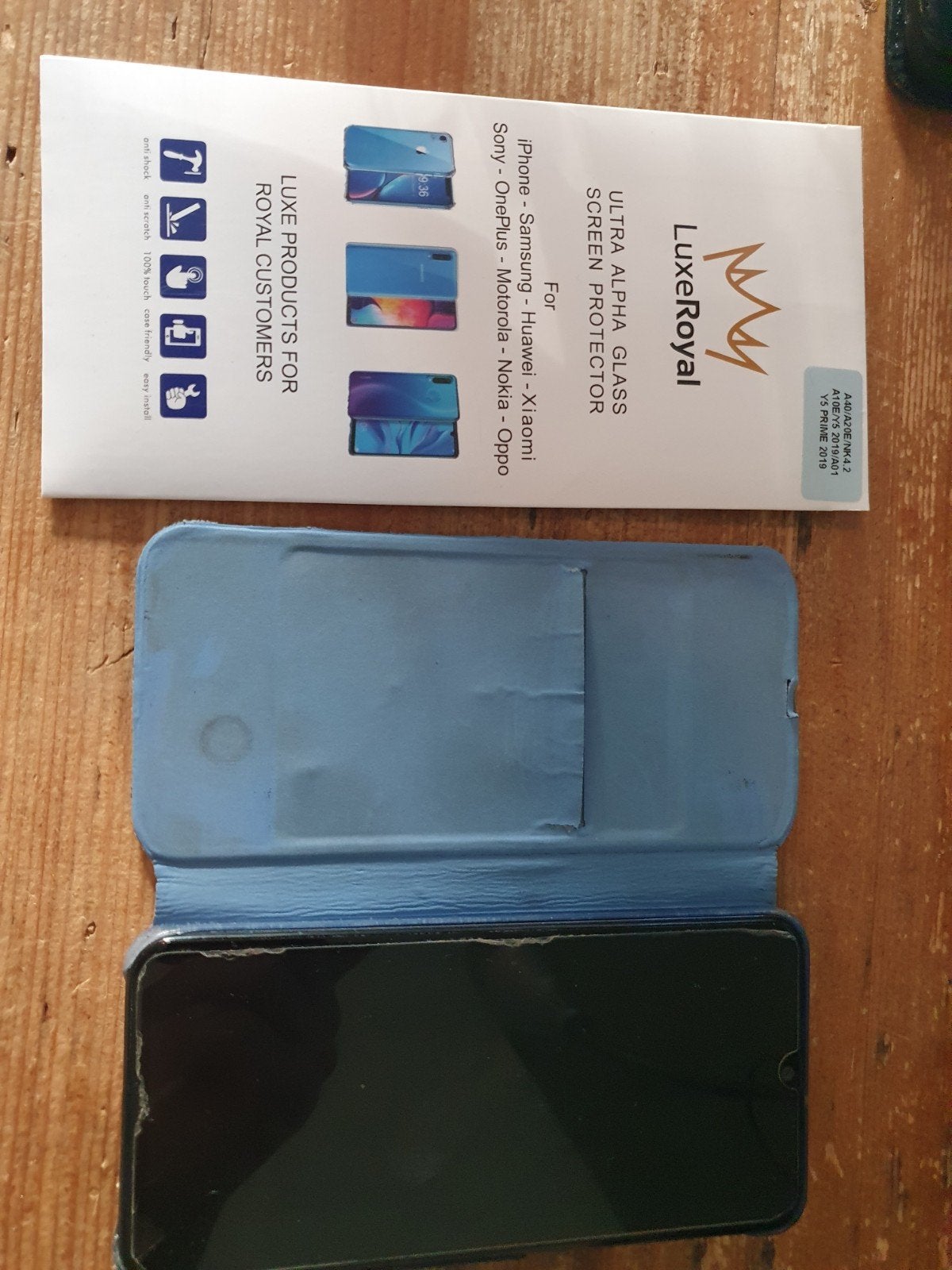Samsung Galaxy A40 met hoesje en screenprotector, Ophalen of Verzenden, Gebruikt, Overige modellen, Hoesje of Tasje
