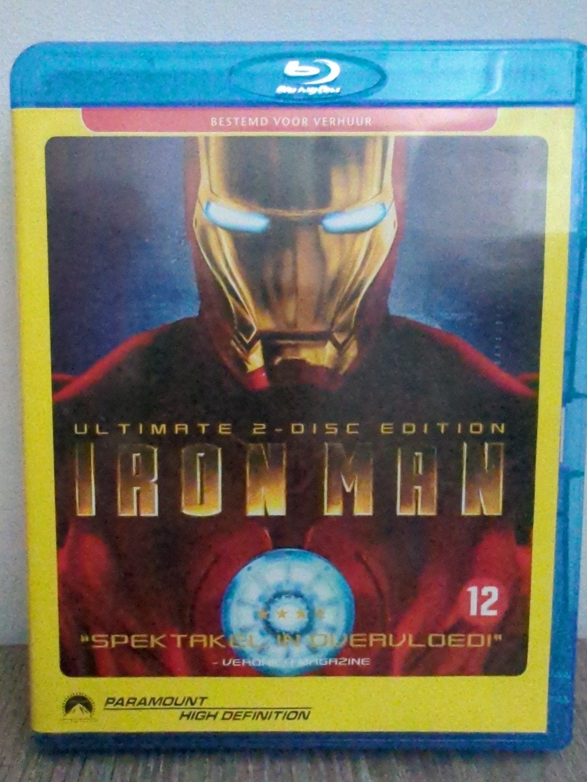 Iron Man - Ultimate 2-Disc Edition Blu-ray, Gebruikt, Film, Actie, Ophalen of Verzenden