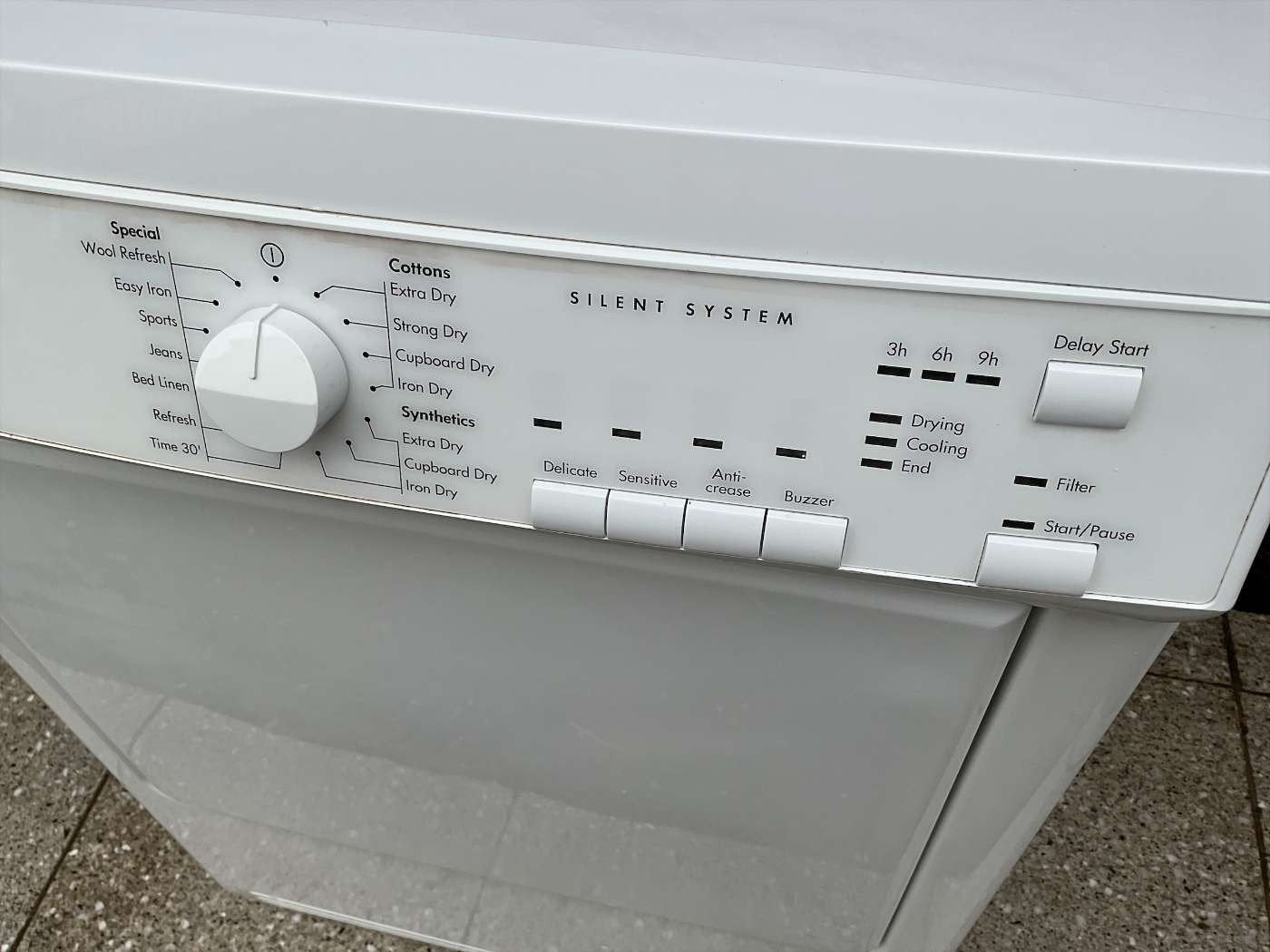 aeg lavatherm droger lucht 7 kg silent systeem, Witgoed en Apparatuur, Wasdrogers, Ophalen, 6 tot 8 kg, Luchtafvoer, Anti-kreukfase