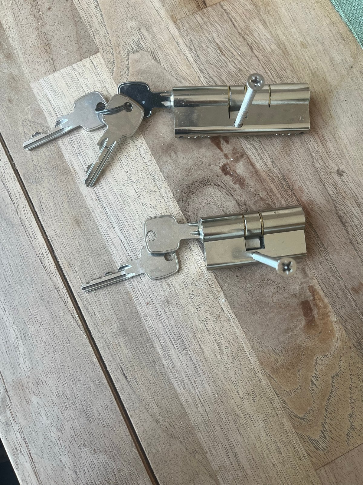 Winkhaus SKG 2ster cilinders met sleutels, Ophalen of Verzenden, Zo goed als nieuw, Overige materialen, Slot