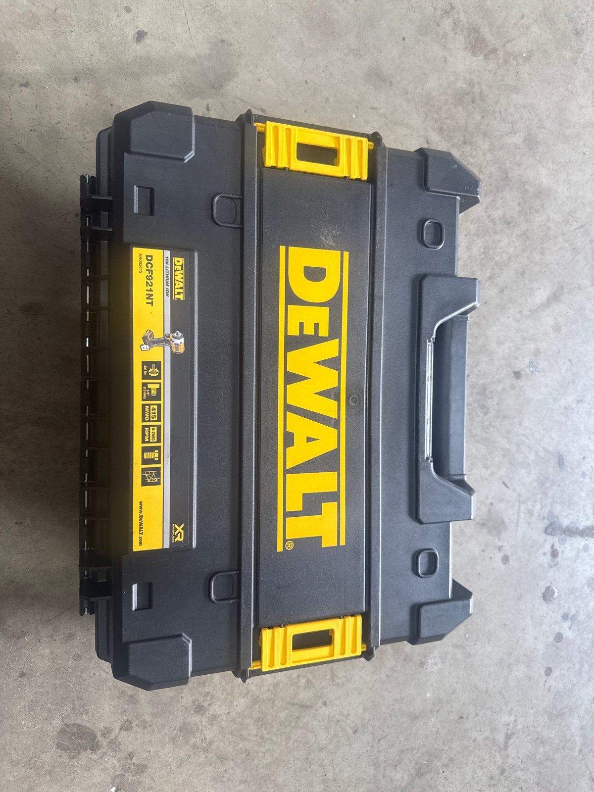 DeWalt DCF921NT Gereedschapskoffer - Leeg, Ophalen of Verzenden, Nieuw