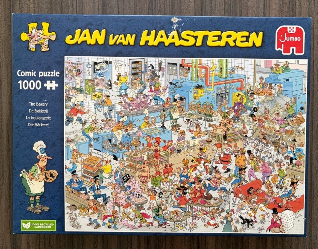 Jan van Haasteren - De bakkerij - 1000 stukjes, Ophalen of Verzenden, 500 t/m 1500 stukjes, Zo goed als nieuw
