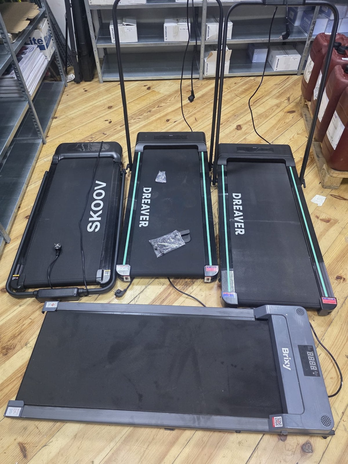 4x Loopband onderdelen - SKOOV, DREAVER, Brixy, Ophalen, Gebruikt, Metaal, Loopband