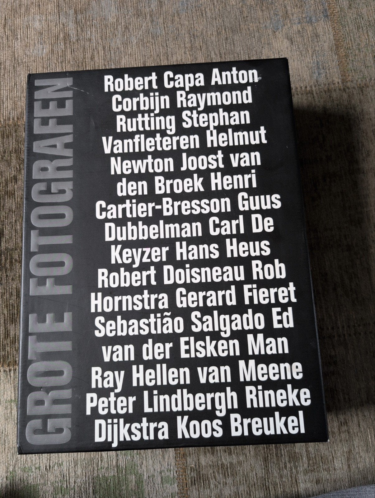 Grote fotografen verzamelbox doos met 20 fotoboeken, Ophalen, Zo goed als nieuw, Fotografen