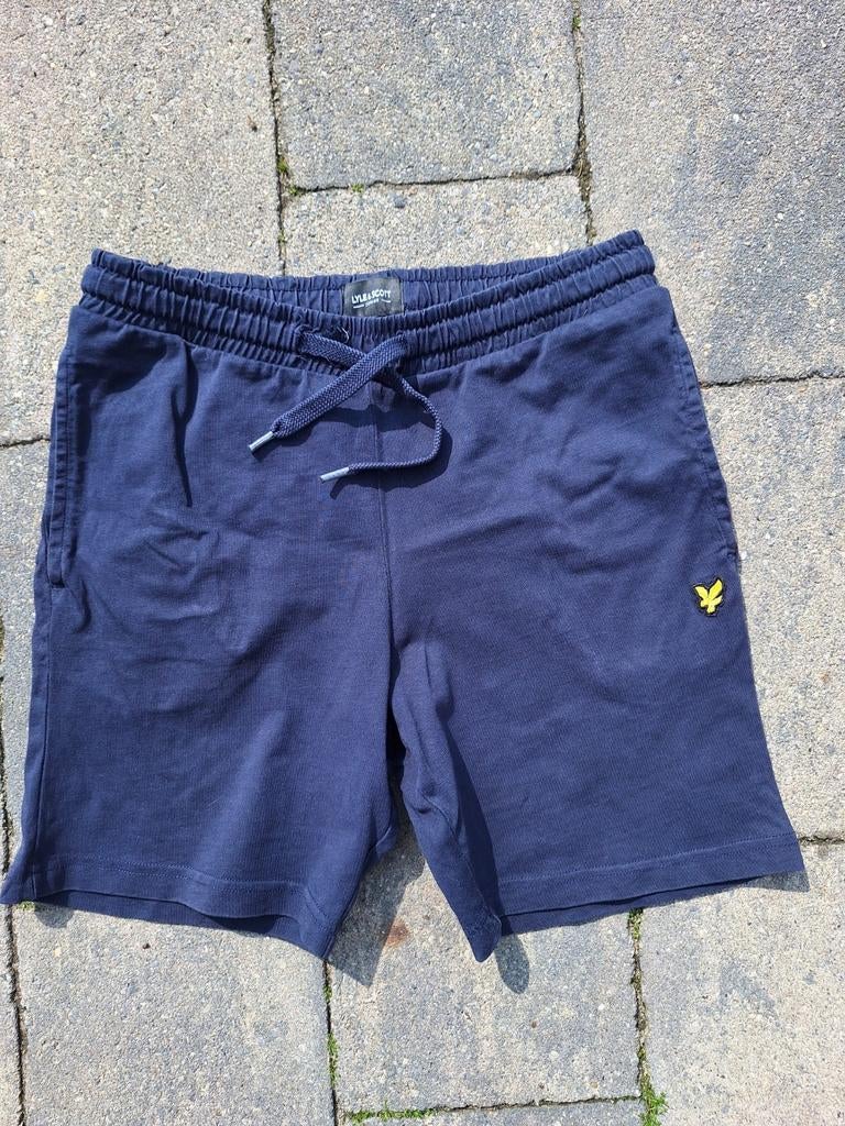 Lyle & Scott korte broek blauw maat 164, Broek, Lyle & Scott, Ophalen of Verzenden, Zo goed als nieuw