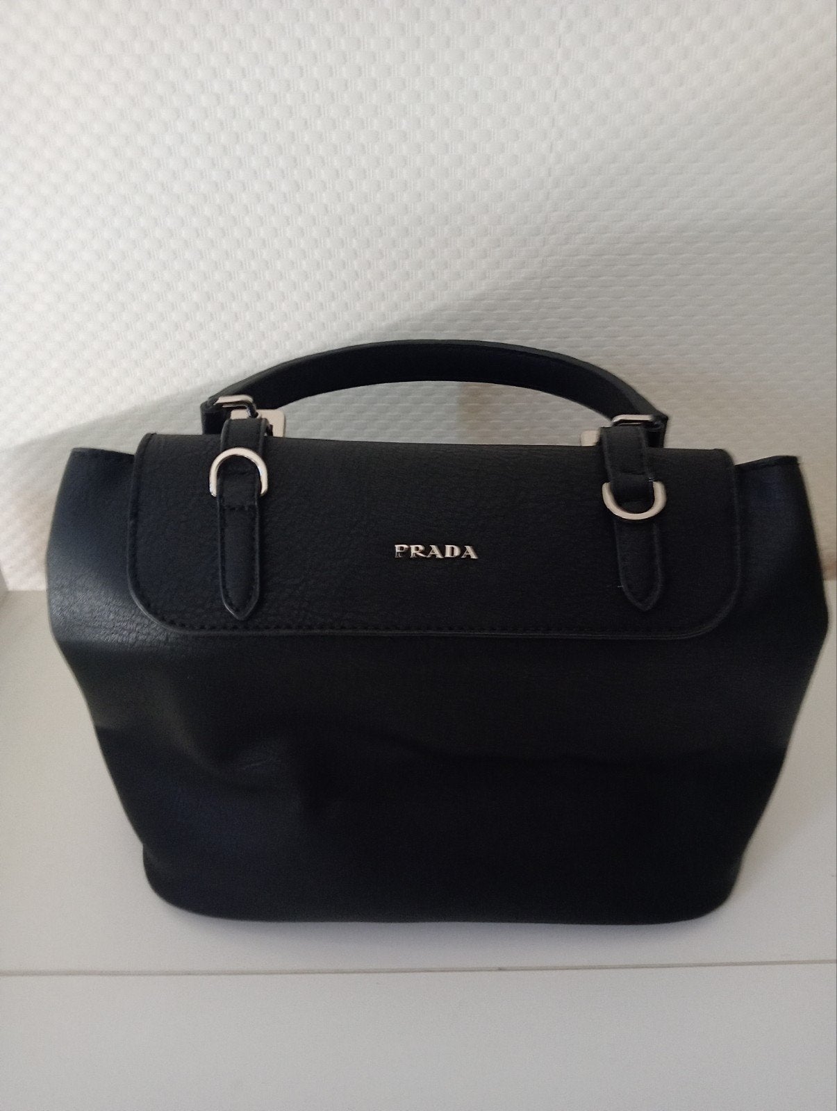 Prada leren dames  tas nieuw, Ophalen, Nieuw, Zwart, Handtas
