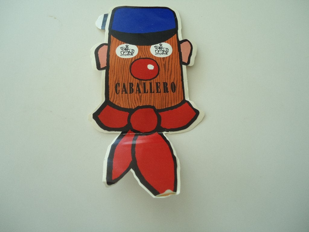 sticker caballero 16,5 x 7.5 cm, Verzamelen, Ophalen of Verzenden, Zo goed als nieuw, Merk