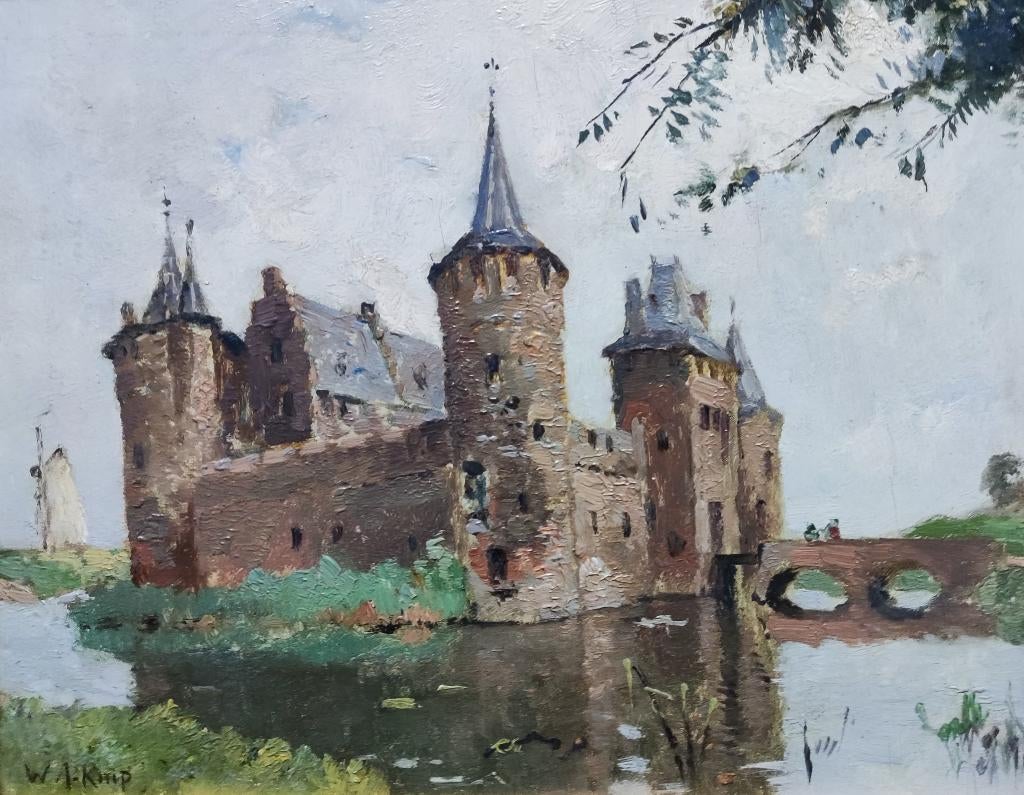 Willem Alexander Knip (1883-1967) - Kasteel Muiderslot, Ophalen of Verzenden