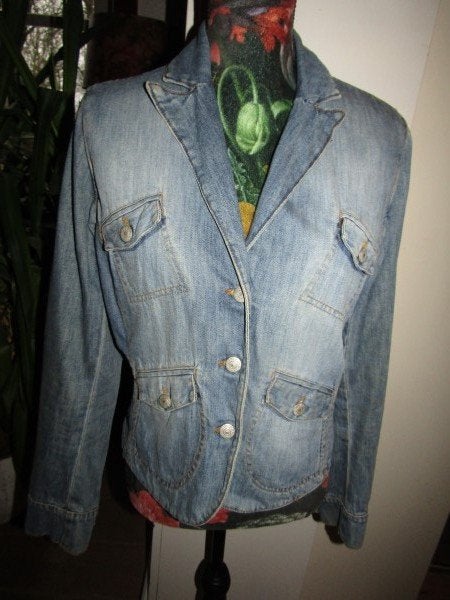 F007 JO & CO SPORTS mt 40 jasje spijker denim, Kleding | Dames, Maat 38/40 (M), Josephine & Co, Zo goed als nieuw, Jasje