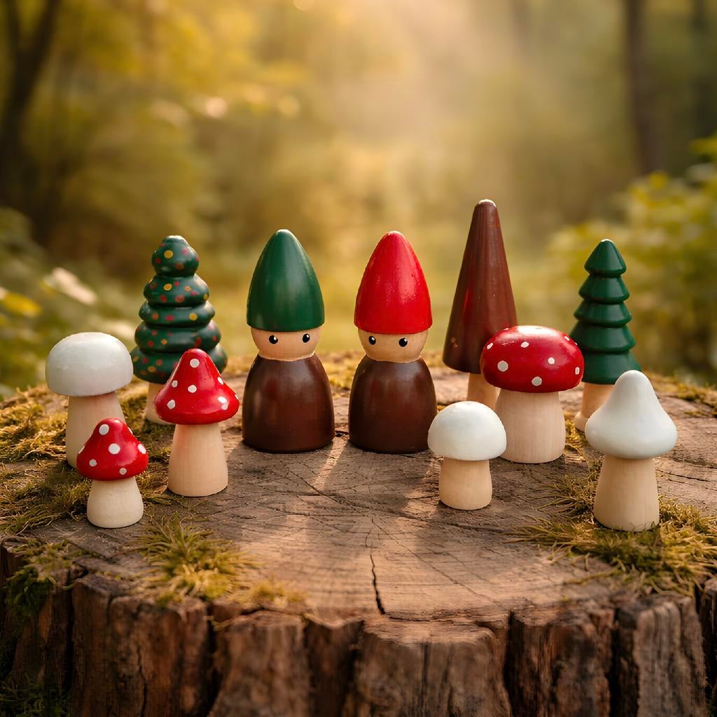 Houten pegdolls - Herfst, Ophalen of Verzenden, Nieuw, Overige typen