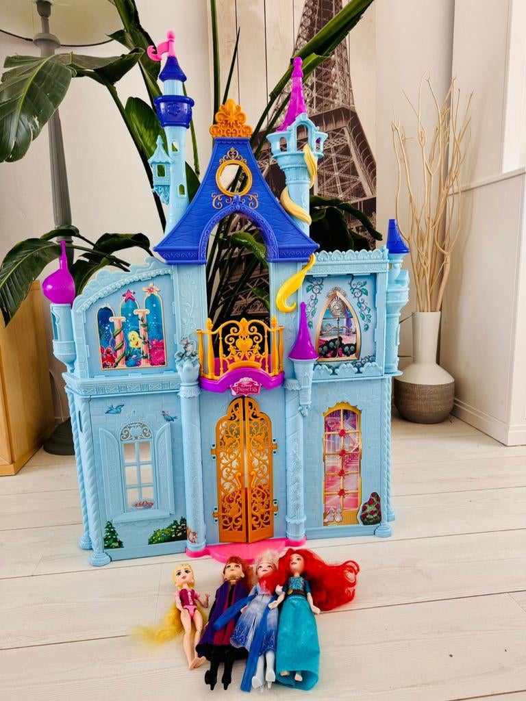 Disney prinsessen kasteel met poppen, Ophalen