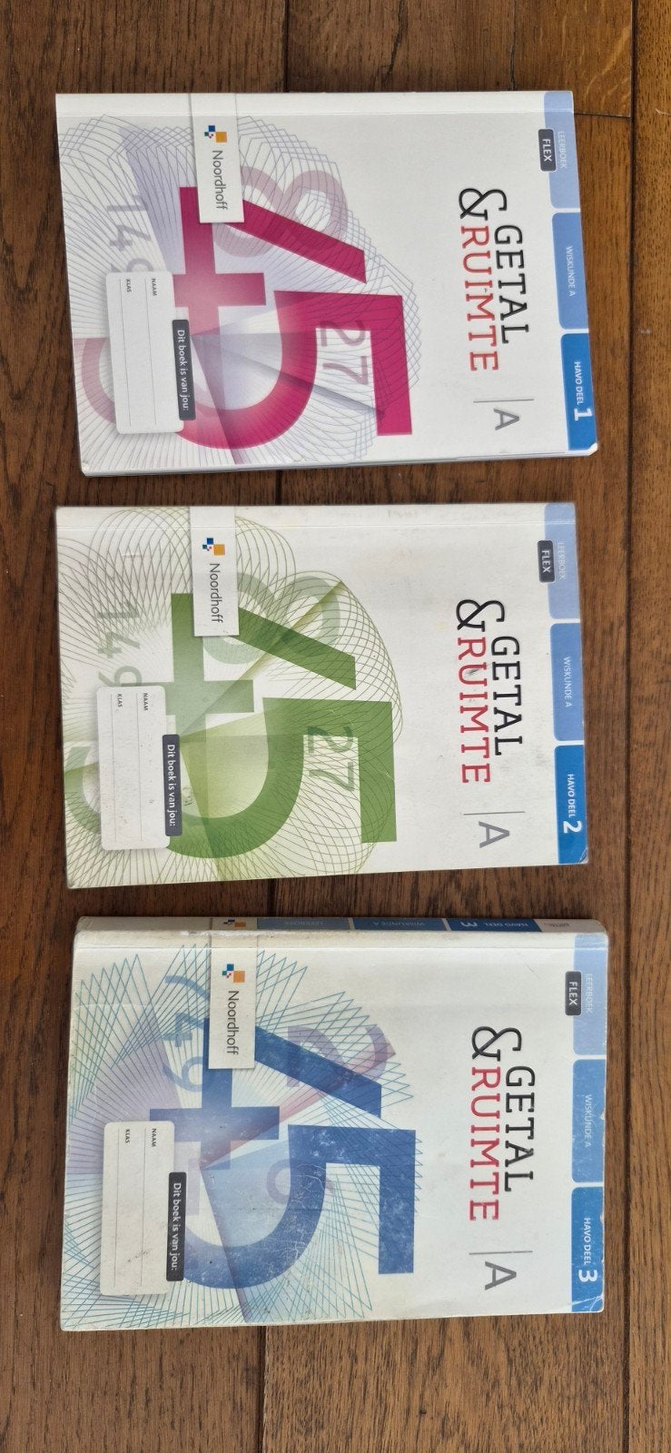 Getal & Ruimte Wiskunde A HAVO deel 1, 2 en 3, Boeken, Ophalen of Verzenden, Gelezen, HAVO, Wiskunde A