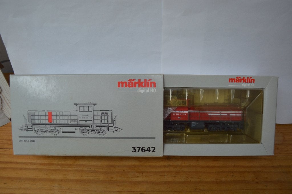 Märklin 37642 : SBB rangeerdiesel digitaal in doos, Wisselstroom, Locomotief, Analoog, Nieuw