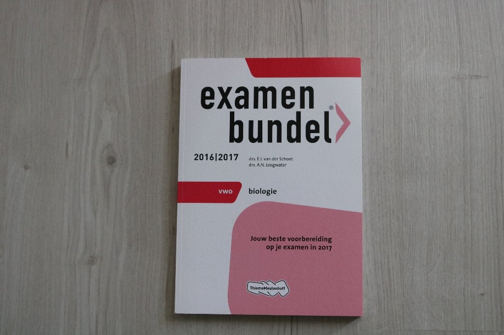 Examenbundel Biologie vwo 2016/2017, Boeken, Schoolboeken, VWO, Biologie, ThiemeMeulenhoff, Ophalen of Verzenden